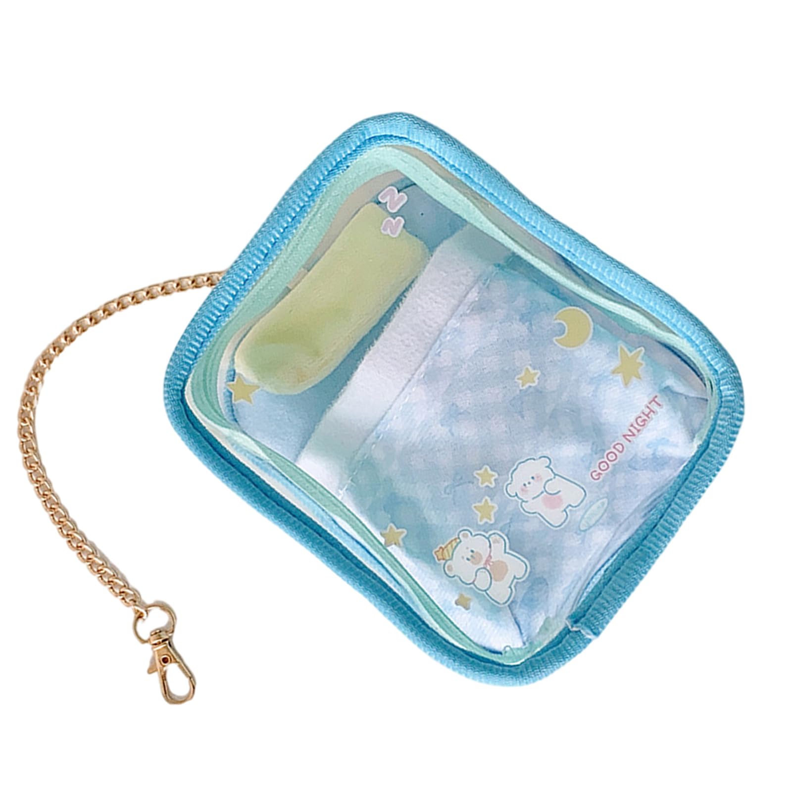 Tsophreniq Decorative Storage Container for Plush Dolls Featuring Cartoon Designs and Clear Materials Figure Protectors