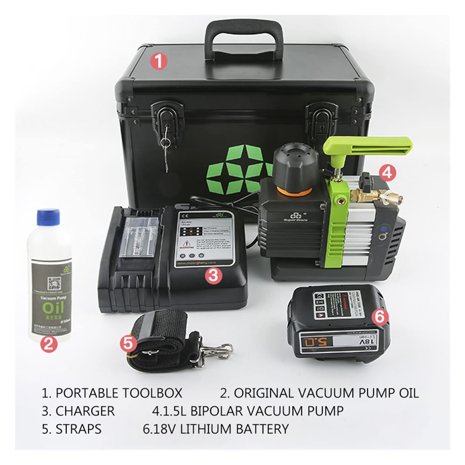 ST-M2S Kleine intelligente Vakuumpumpe 1,5 l Werkzeuge MINI Unipolare wiederaufladbare bürstenlose Motorpumpe R32 Explosionsgeschützte Elektropumpe Professionelle Instrumente und Werkzeuge
