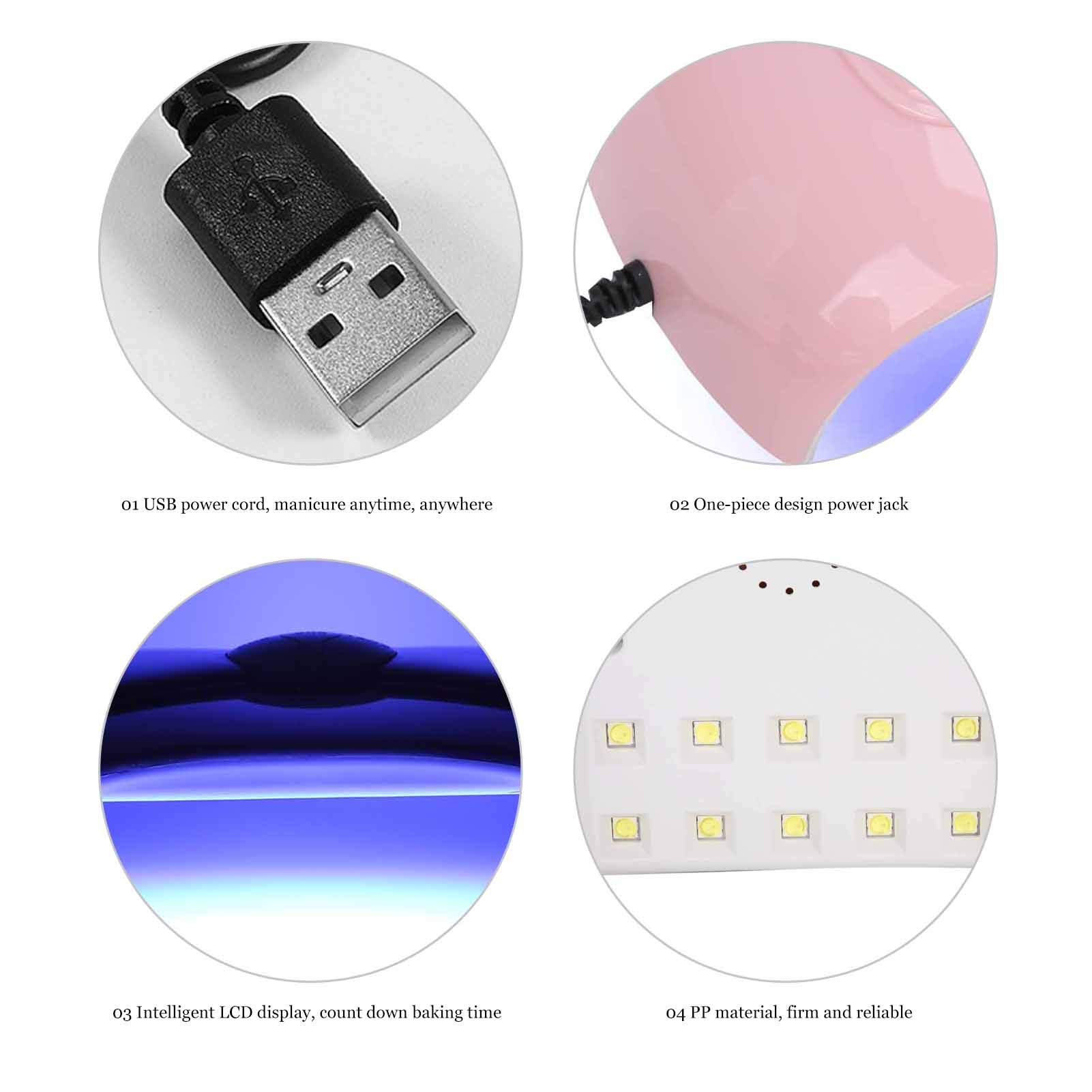 Lampa do paznokci, 54W profesjonalna suszarka do paznokci żelowy lakier do paznokci lampa utwardzająca Manicure lekka maszyna do zdobienia paznokci z 3 timerami do domu i salonu paznokci