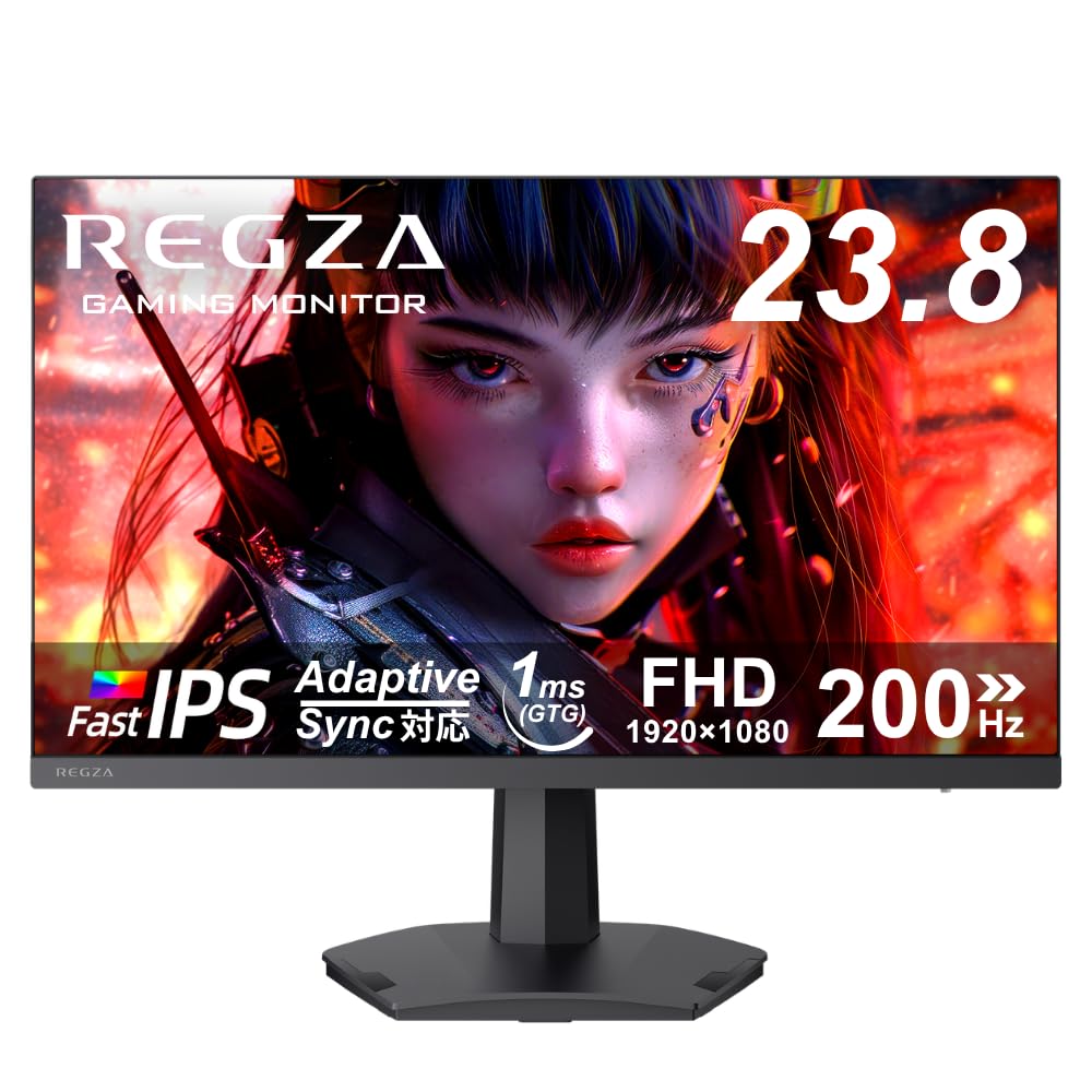 値下げ期間終了【美品】REGZA ゲーミングモニター　23.8インチ　フルHD Amazon.co.jp: REGZA ゲーミングモニター 23.8インチ FHD 200Hz 1ms