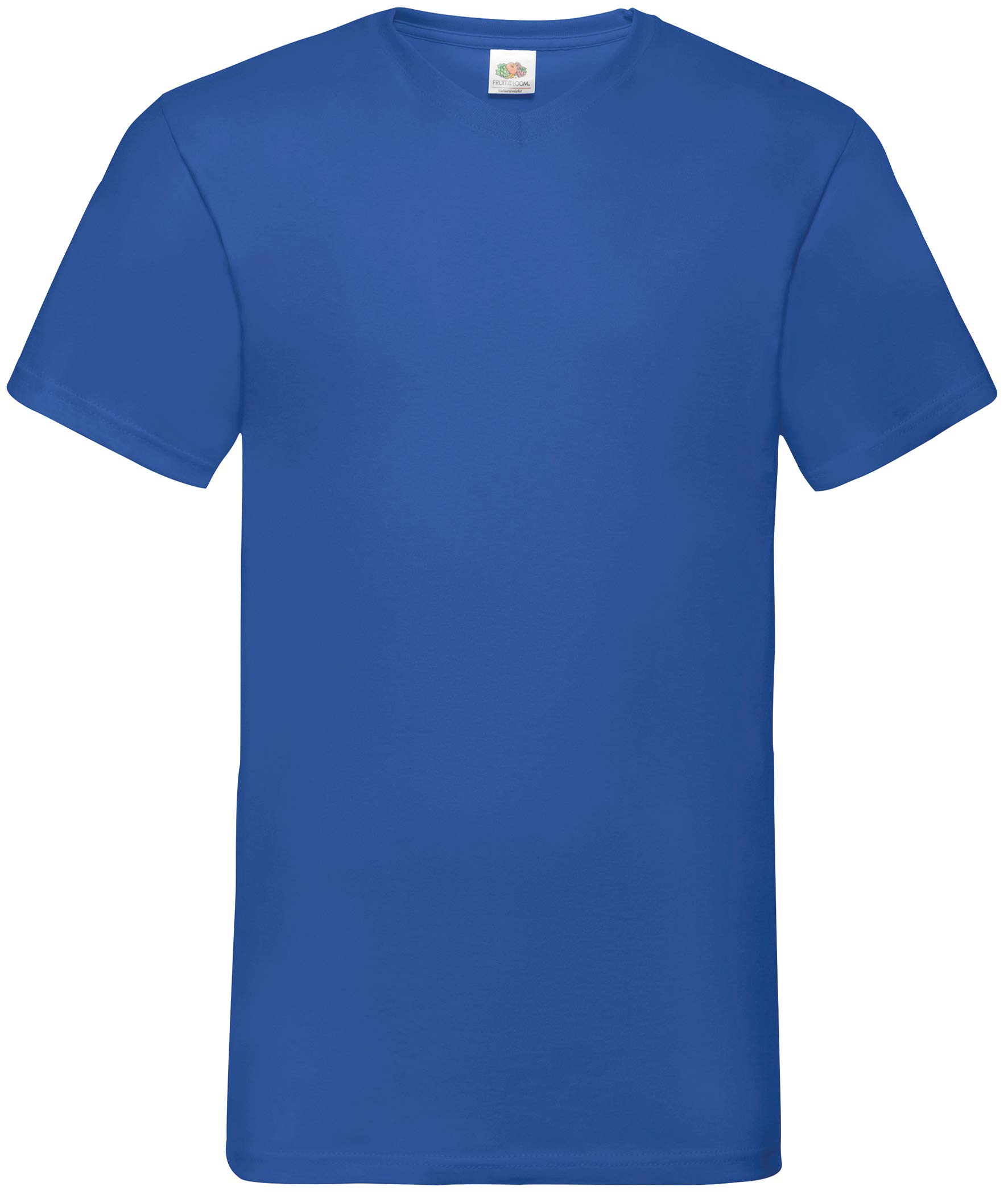 Fruit of the Loom Mens Valueweight V-Neck, Short Sleeve T-Shirt (2XL) (Royal)