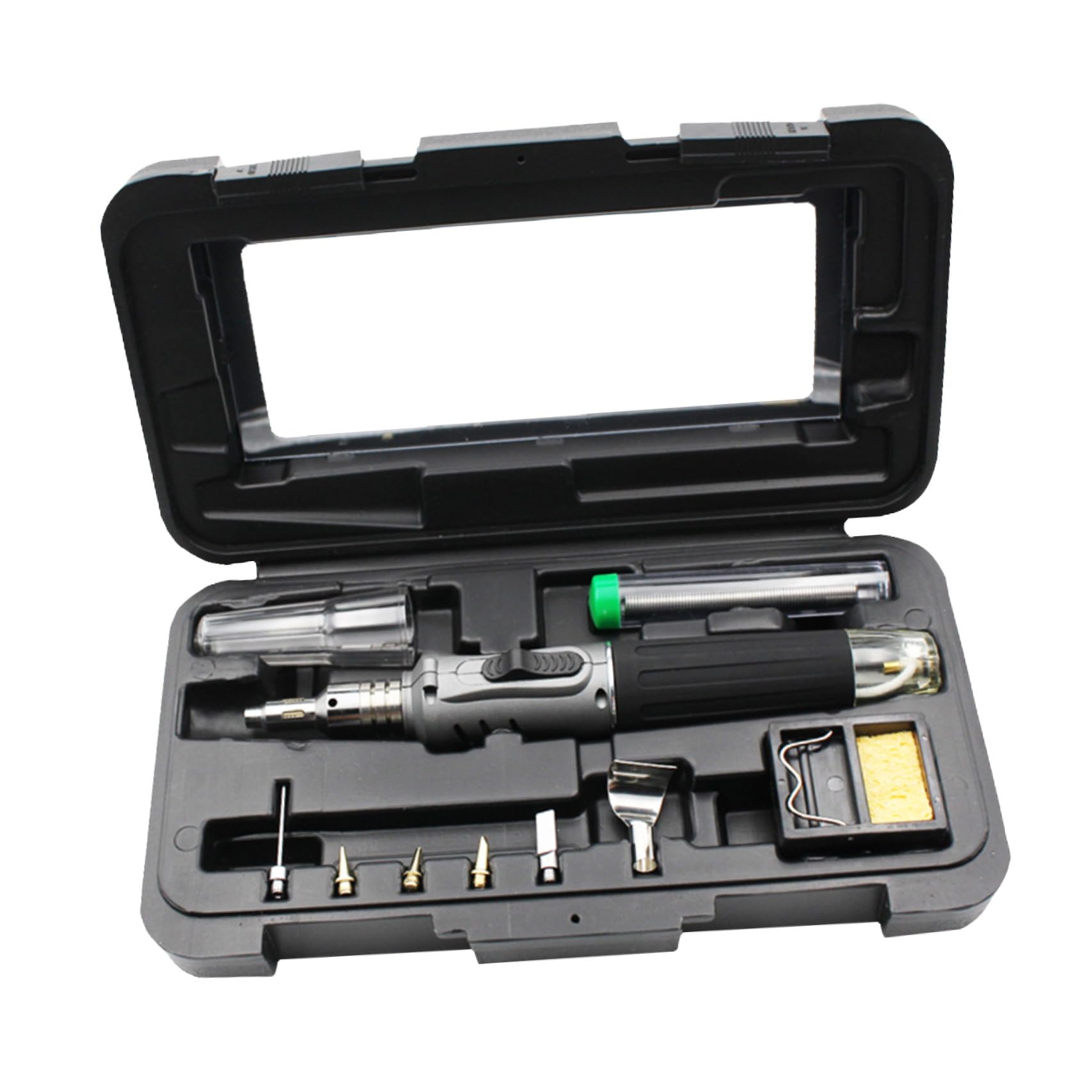 Kit Saldatore a Gas 10 in 1, Ferro, Accensione Automatica