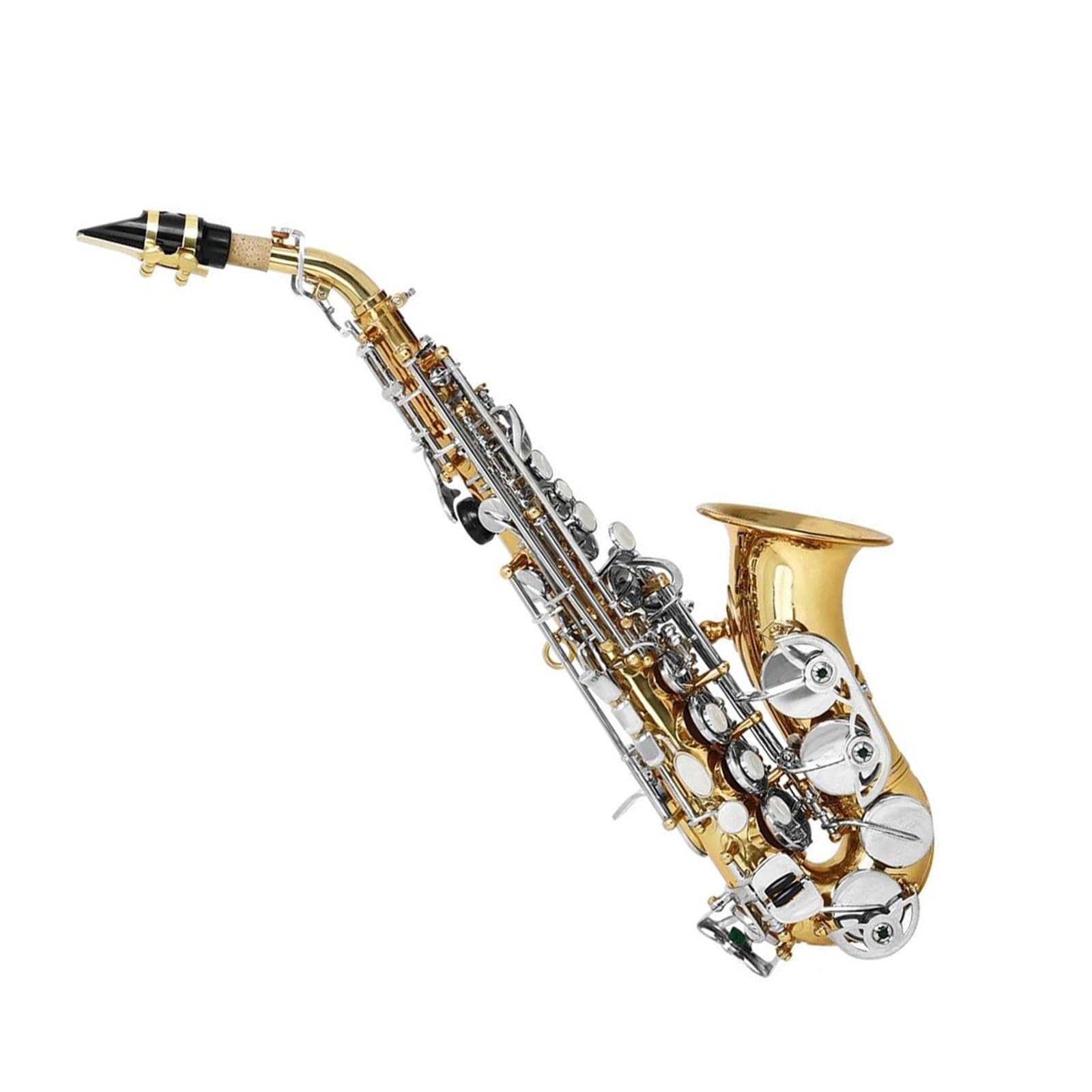 Saksofony dla miłośników muzyki Saksofon sopranowy Bb instrument dęty blaszany instrument dęty drewniany