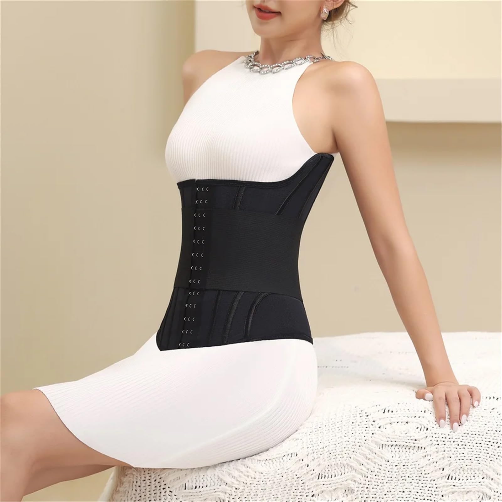 TTDGYYXW Shapewear per Donna Corsetto per Allenatore in Vita Cintura di Supporto Lombare Regolabile Cintura di Recupero Modellante Il Corpo Dopo Il Parto