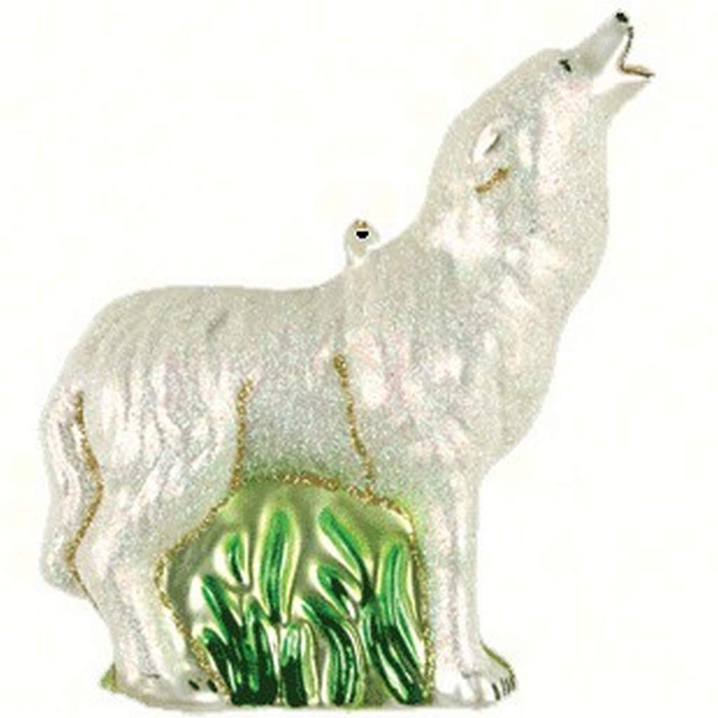 Cobane Studio LLCCOBANED394 Howling Arctic Wolf Ornament