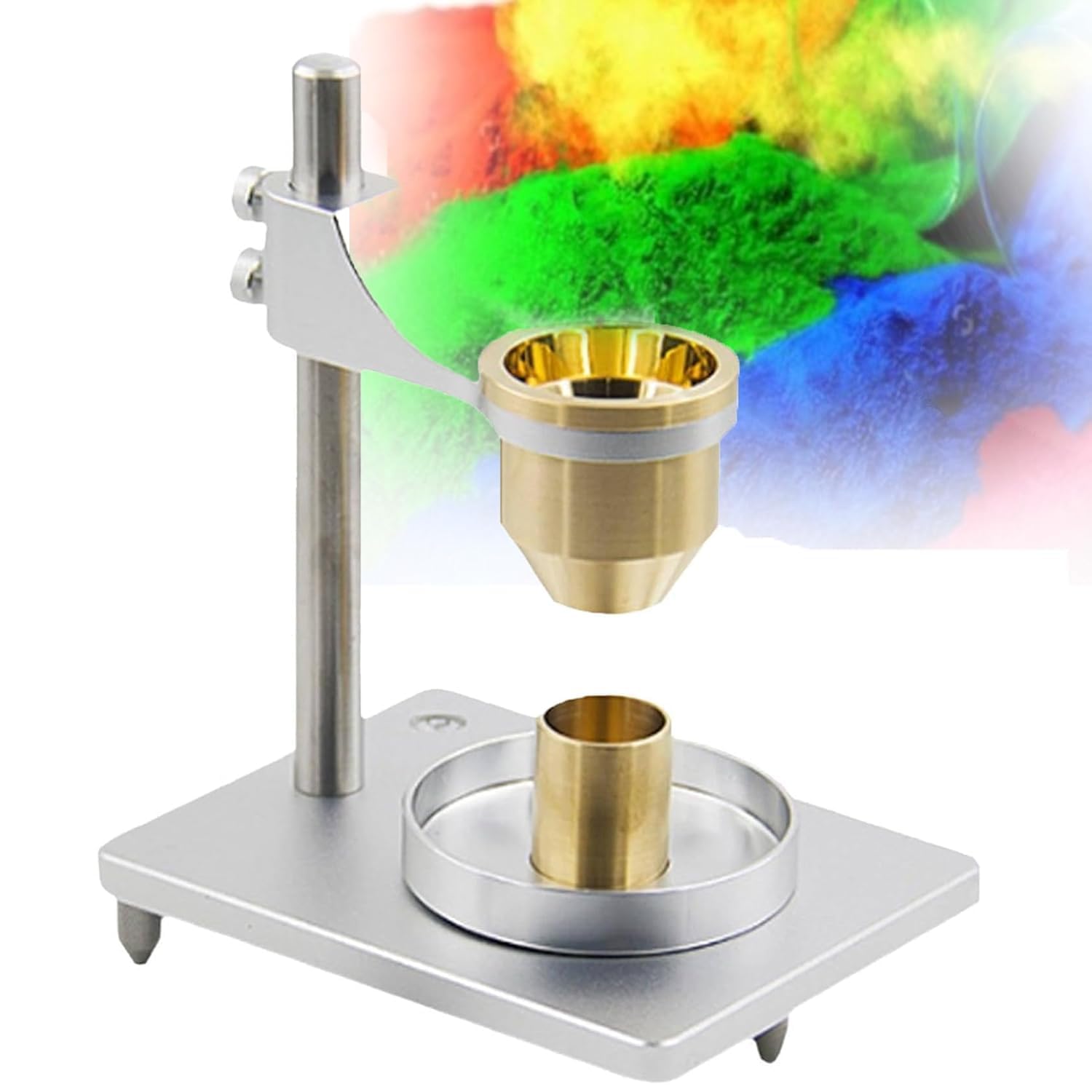 Przepływomierz Hallowy i tester gęstości nasypowej, stal nierdzewna, otwory 2,5 mm i 5,0 mm do proszków metalowych i niemetalowych, idealny do użytku laboratoryjnego