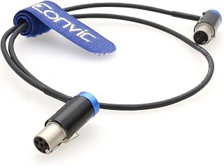 Eonvic Low-Profile TA5F to TA3F Audio Cable for Lectrosonics Zaxcom Receiver to Sound Devices 633, 664, 688 Recorder