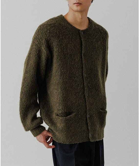Amazon | [アダムエロペ] モヘアミックス オーバーサイズ クルーネック
