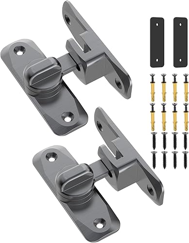 Cerradura de puerta de granero de 90180 grados, pequeños cierres de puerta abatible, cerradura de seguridad para puertas correderas para gabinetes,