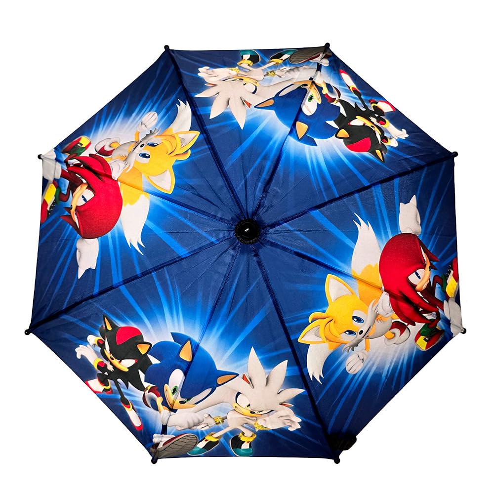 Parapluie Pliant Sonic The Hedgehog - Enfant Résistant Et Compact | Bleu