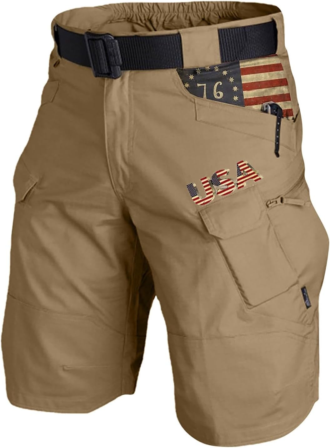 Ymosrh Mens Travel Cargo Shorts Work Pants Summer Casual Hiking Fishing Outdoor Tactical Military Shorts, S-3XL