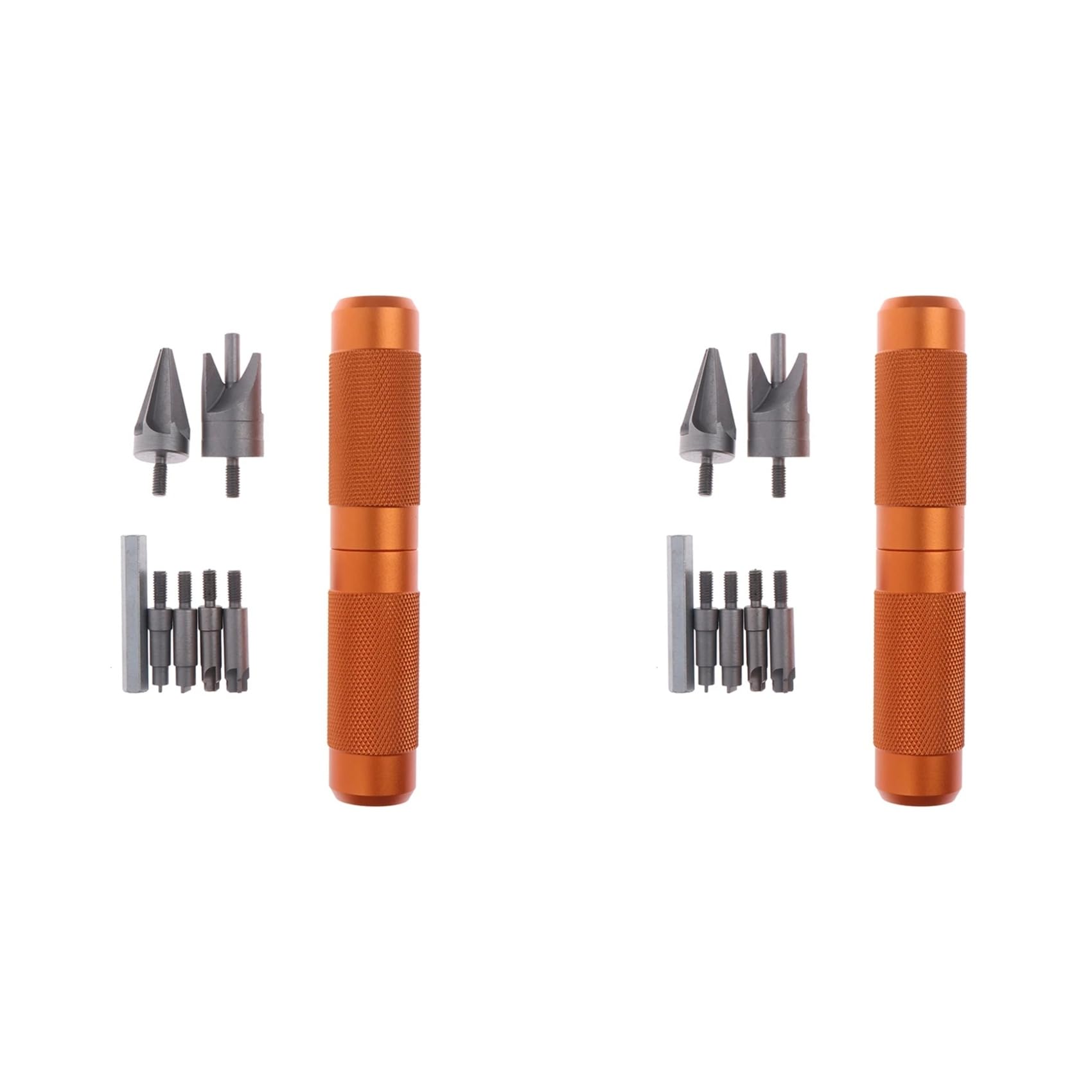 Jnchdghwa As Shown 2X Case Prep Multitool Case Chamfer Deburring Hand Tools For Reloading Primer Pocket Cleaners Reamers