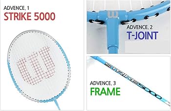 Amazon | WILSONストライク5000バドミントンラケットセット