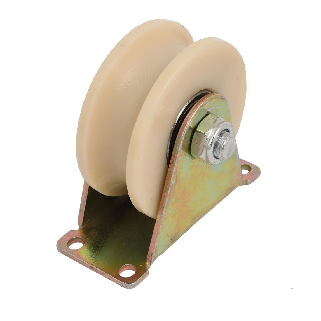 uxcell 3-inch Dia 300KG Capacity U Groove Rigid Caster Wheel for Industrial Machines: Industrial & Scientific
