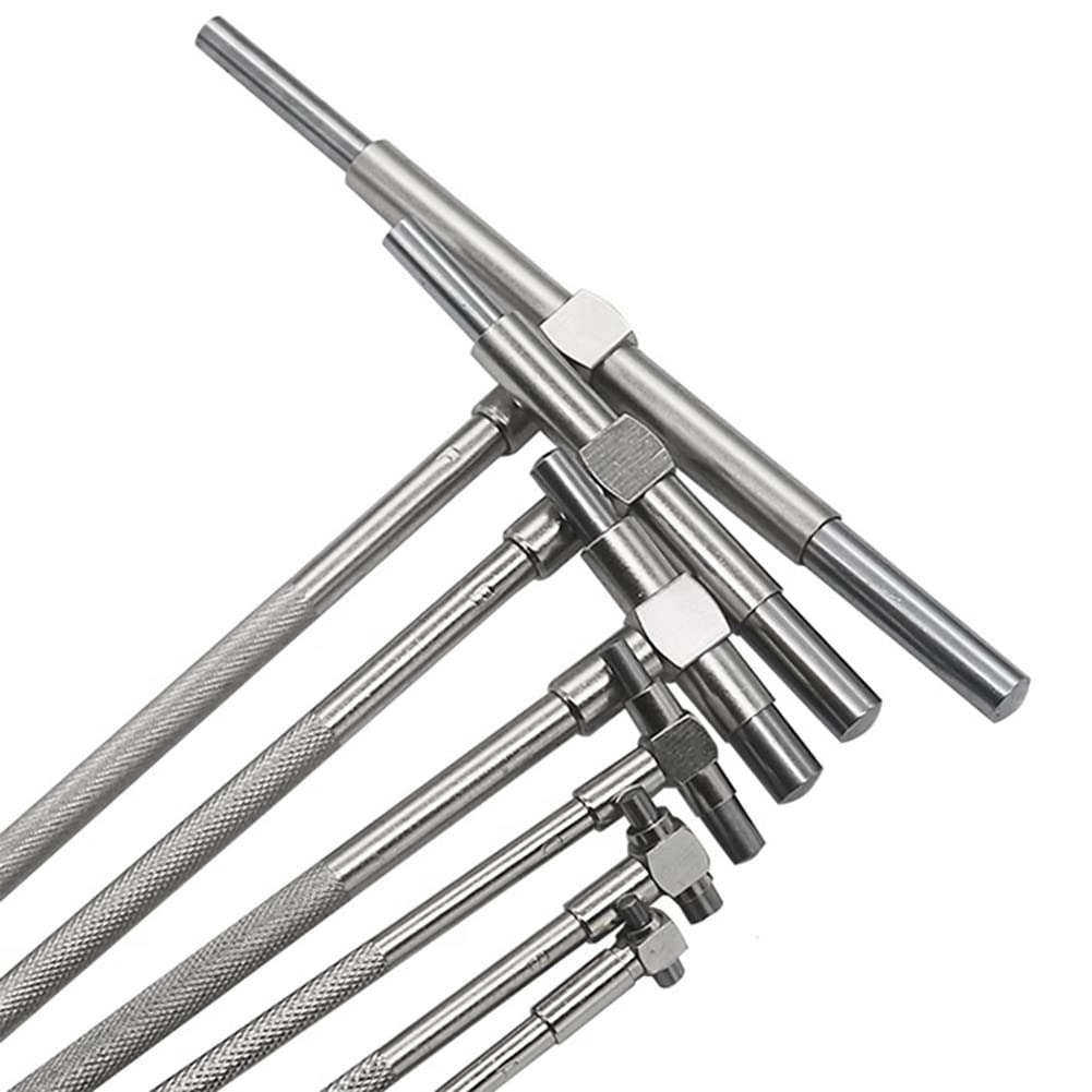 Set di Calibri Telescopici da 8-150 Mm (5/16 Pollici-6 Pollici) 6 Pezzi Calibri Interni per Fori per Misurazioni All'Interno Dei Fori