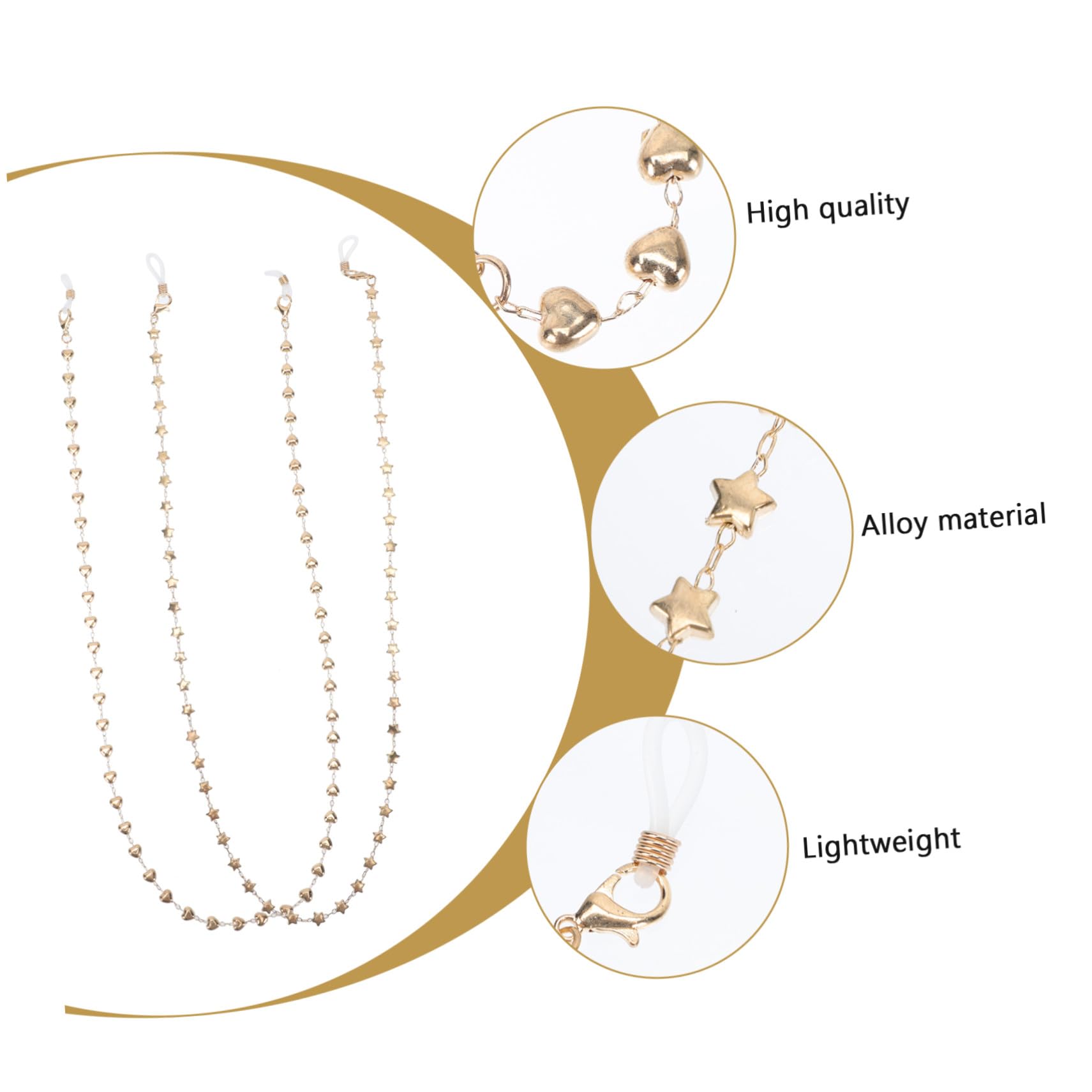 BESPORTBLE Occhiali Cordino E Pratico Per Indossare Gli Occhiali Accessorio Resistente E Versatile