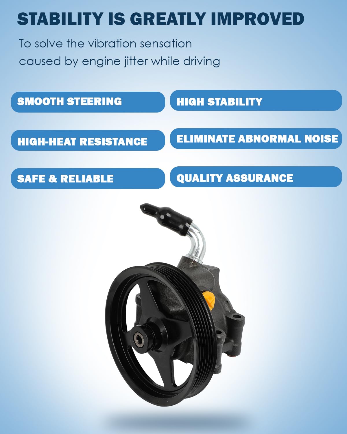 A-Premium Power Steering Pump Compatible With Ford Explorer 1997-2005, Explorer Sport 2001-2003, Explorer Sport Trac 2001-2003 2005, Ranger 2001-2011 & Mazda B4000 2001-2009 & Mercury Mountaineer In Kenya | Pumps - Foto 8