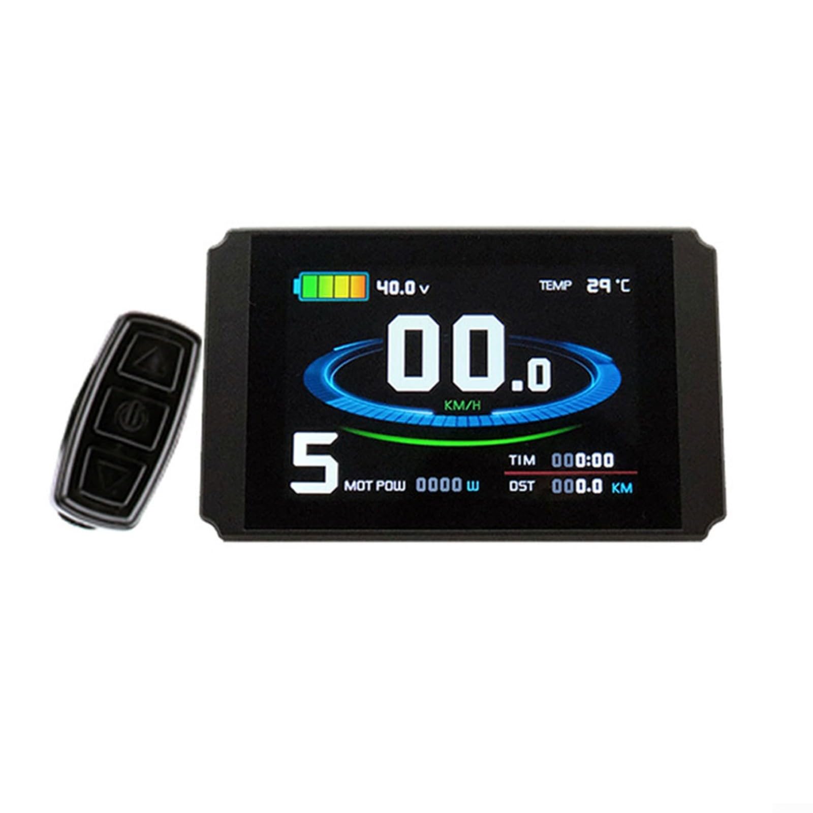 LCD8HU Ebike Display Per Controller KT Schermo a Colori 24V-48V Porta USB Impermeabile Dati Velocità In Tempo Reale Materiale ABS Ciclismo Pendolarismo