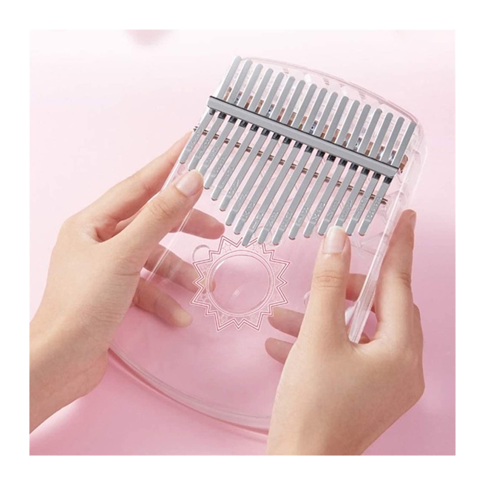 kalimba Thumb Piano 17 Key Portable Dla Początkujących Instrumentów Muzycznych Kalimba