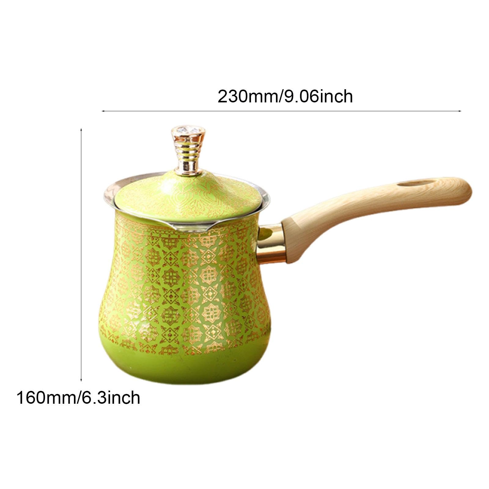 Cafetera, Fácil de Usar, para Cocinas de Inducción, de Acero Inoxidable Verde, Ideal para Camping, Cocina O Restaurante, tal como se describe, 900ml