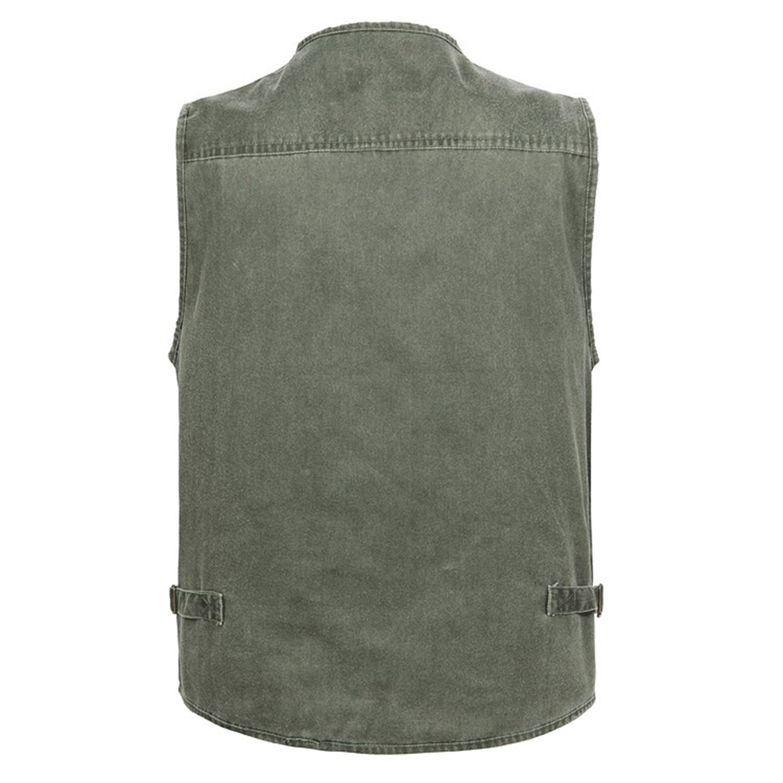 Chaleco Vaquero De Talla Grande Para Hombre, Chaleco Informal De Varios Bolsillos Para Pesca Al Aire Libre, Chaleco Vaquero Para Fotografía, Chaleco Sin Mangas