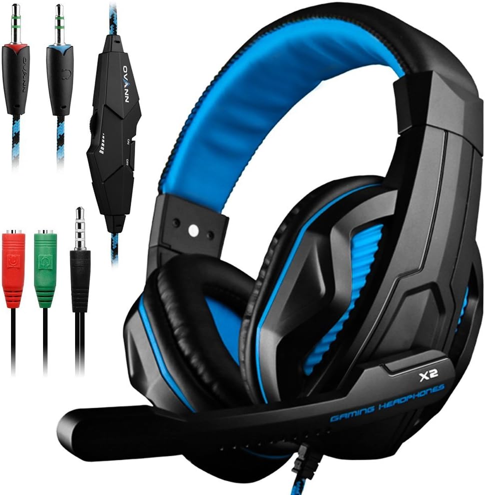 Gaming Headset,DLAND 3.5mm Wired Bass Stereo Noise