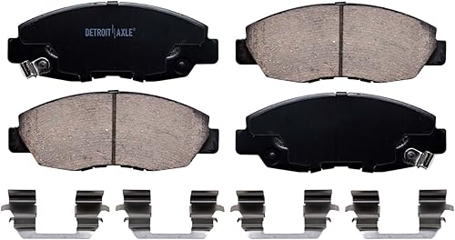 Miniatura 453 de Detroit Axle - Rotores de disco delantero de 10.827 in + pinza de freno lateral del pasajero de repuesto para Toyota RAV4 Prius V Lexus HS250H Scion