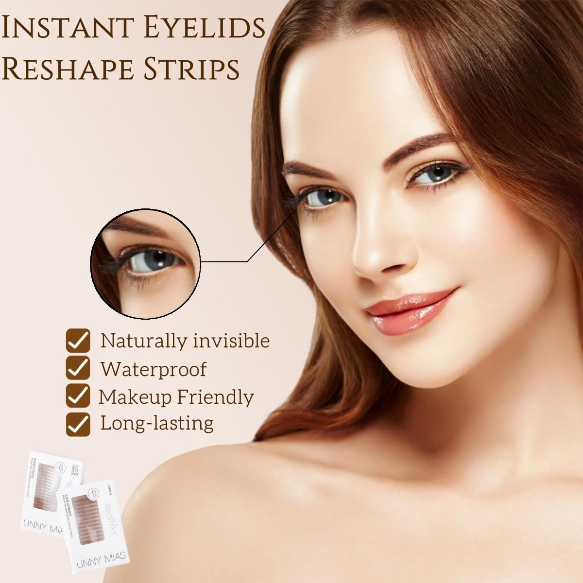 Eyelid Tape, Eyelid Lifter Strips, Instant Eye Lift Tape for Droopy Lids, Invisible Double Eyelid Sticker, Droopy Eyelid Lift for Hooded Eyes?with Y-Shaped Fork ? (M(90pcs))