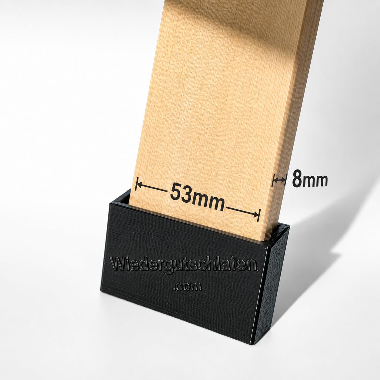 Lattenrost-Endkappe für Federholzleisten – 6er Set | Wohnwagen & Caravan | kompatibel mit Pössl | passend für 53mm x 8mm Federholzleisten