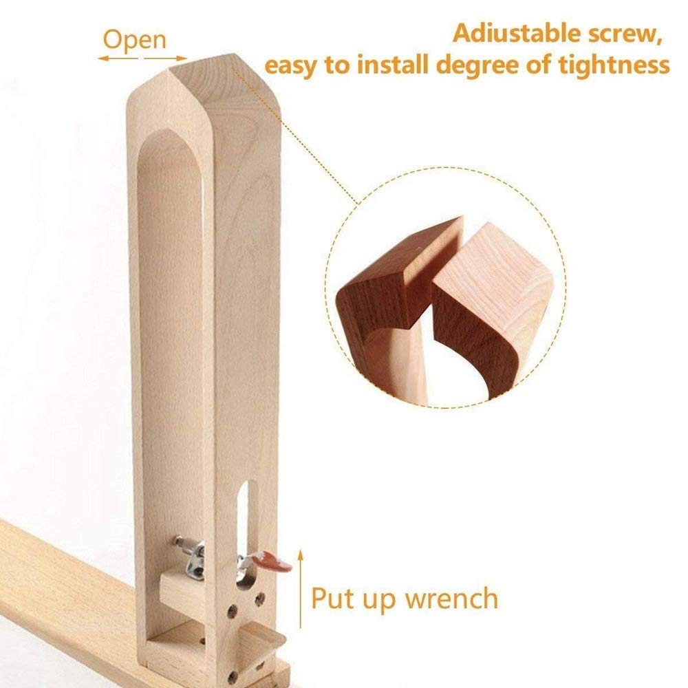Leather Stitching Pony,Wood Table Desktop Pony Horse Clamp for DIY Leather