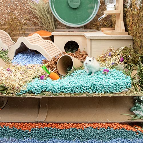 Niteangel Roupa de cama com pellets de papel para hamster 850 g para hamsters anões sírios, gerbos,
