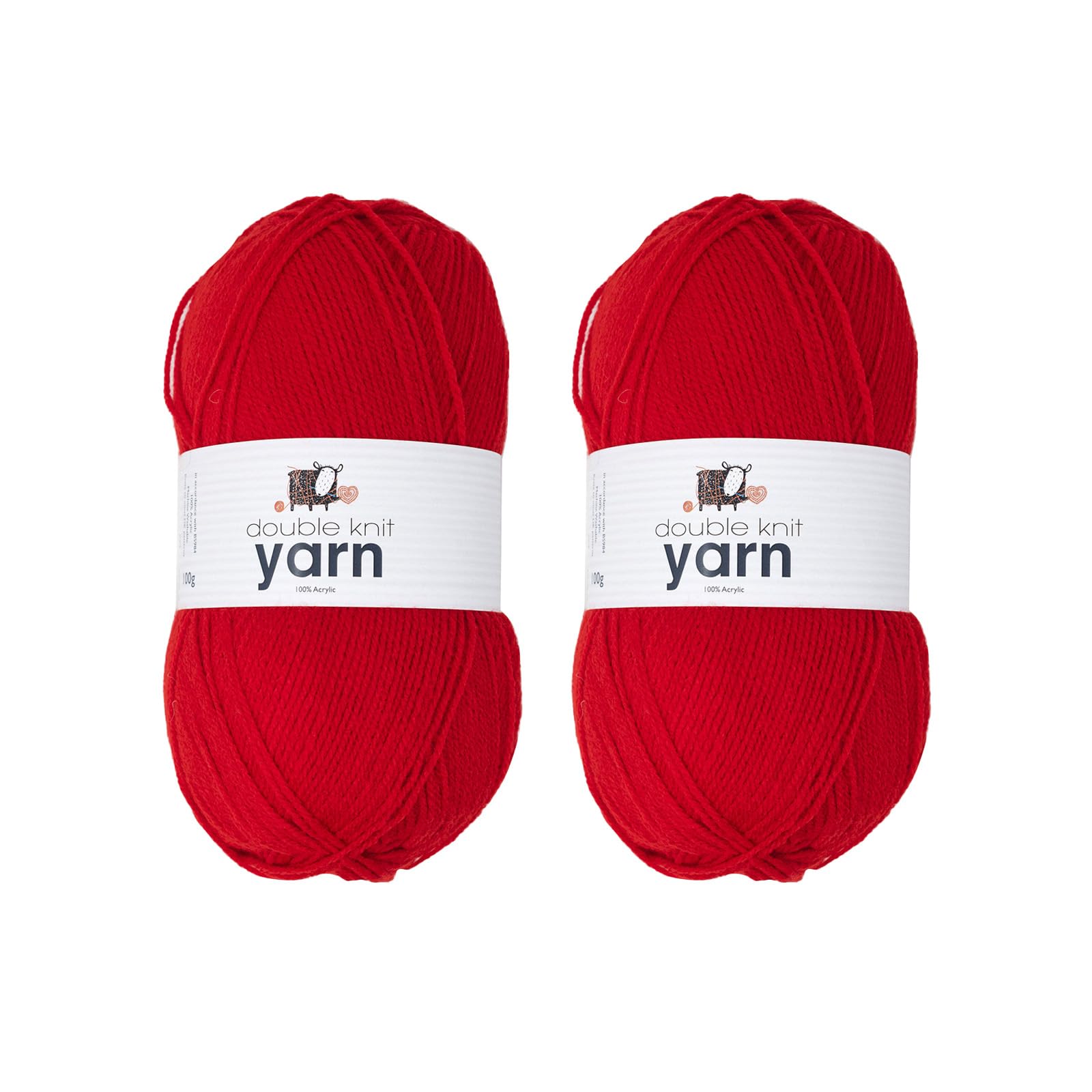 KORBOND DK Black Yarn - 100g Acrylic Wool - Lightweight, Hypoallergenic & Durable Double Knit Crochet Yarn Knitting Wool (290m Total) — view 26