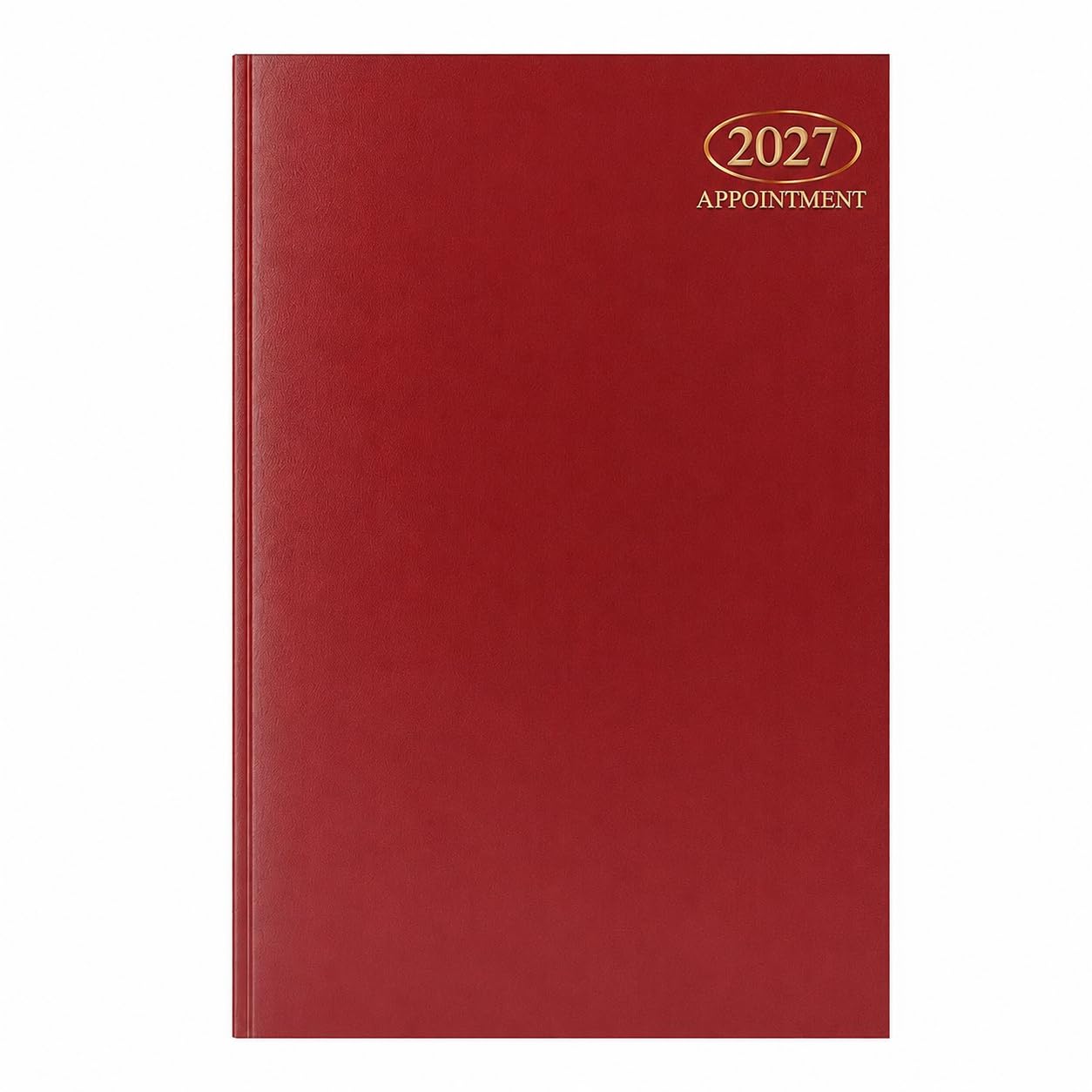 Sixstore 2027 Appointment Week to View A4 Diary, A4 WTV Planner Hardback Cover Casebound, Hourly Appointment Slots from 9:00 to 17:30 Monday to Friday, Red