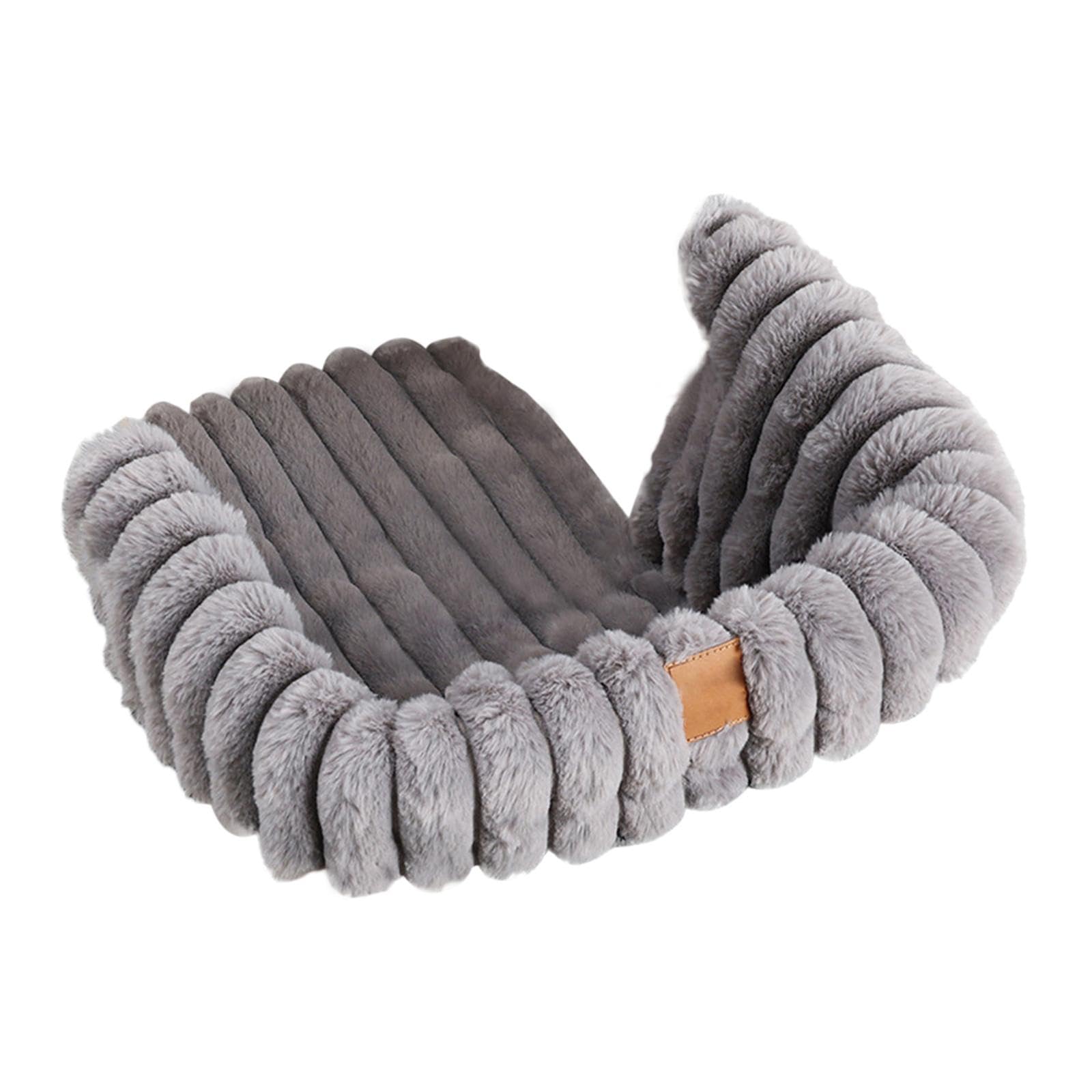 perfk Tappetino caldo per passeggino per animali domestici, tappetino per passeggino per cani, morbido peluche resistente all'usura, accessori per, Grigio