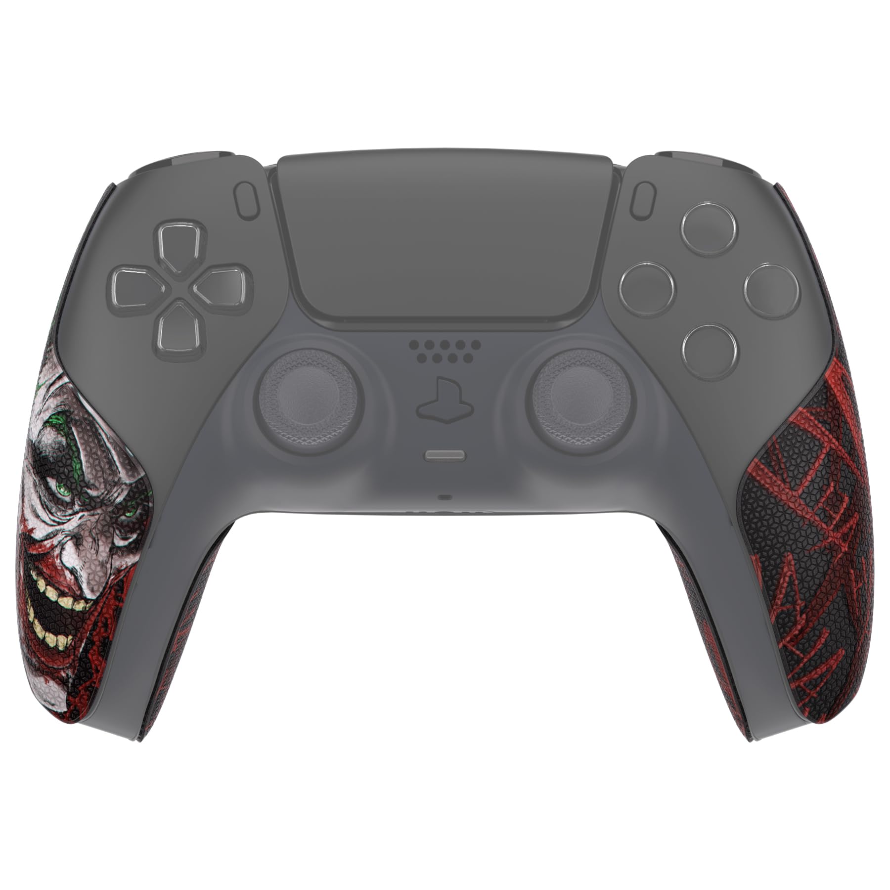 playvital Premium Grip for ps5 Wireless Controller, Split Design Anti-Skid Soft Hexagonal Diamond Textures Sweat-Absorbent Handle Grips Protector for ps5 Controller – Clown Hahaha