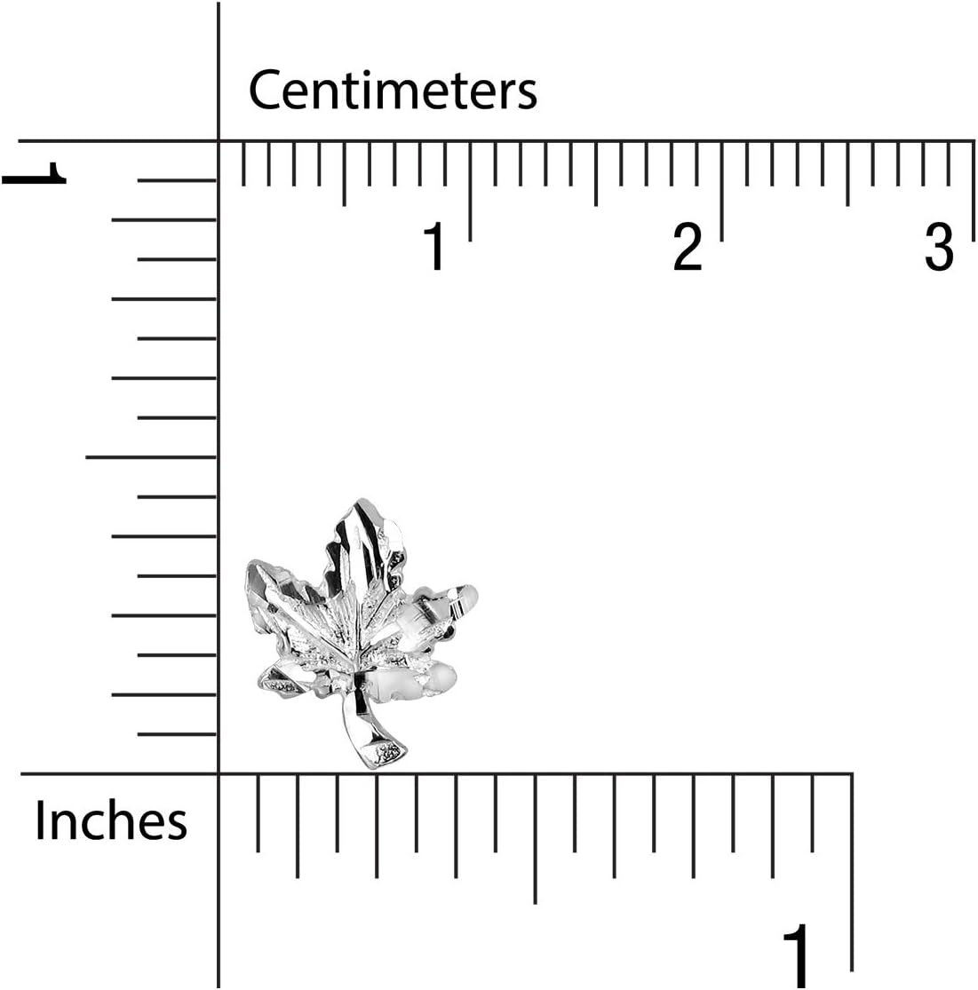 WithLoveSilver 925 Sterling Silver Tiny Diamond Cut Maple Leaf Canada Stud Earrings - Image 4