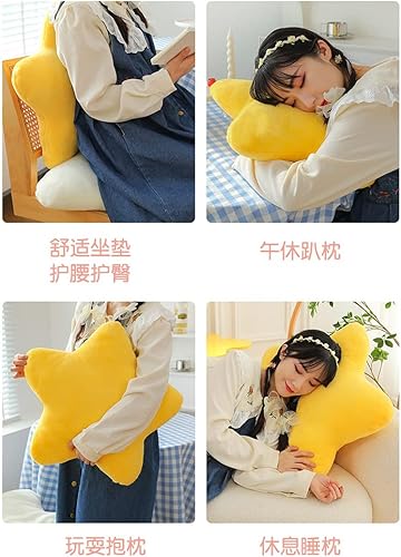 Miniatura 4 de Decoración estética de habitación, cojín de sofá, almohada de nube, decoración del hogar, artículos estéticos de preparación (amarillo, L)