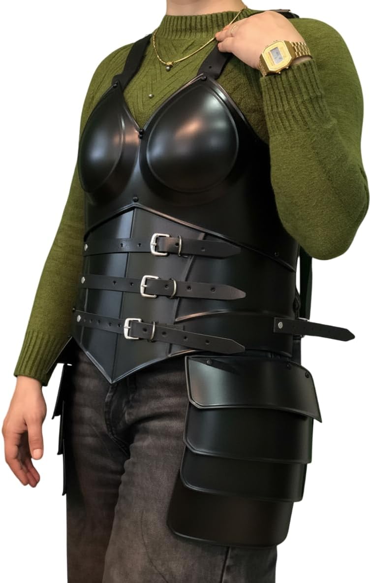 NauticalMart Medieval Knight Lady Armor Suit Cuirass Body Armor Brave Lady Armor Corset with Arm Bracers Female Armor