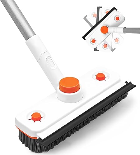 Cepillo extensible de 60 pulgadas con mango largo, cabezal giratorio de 360 y 2 accesorios antiarañazos para ducha, bañera, azulejos y suelo disponible en Yaxa Guatemala