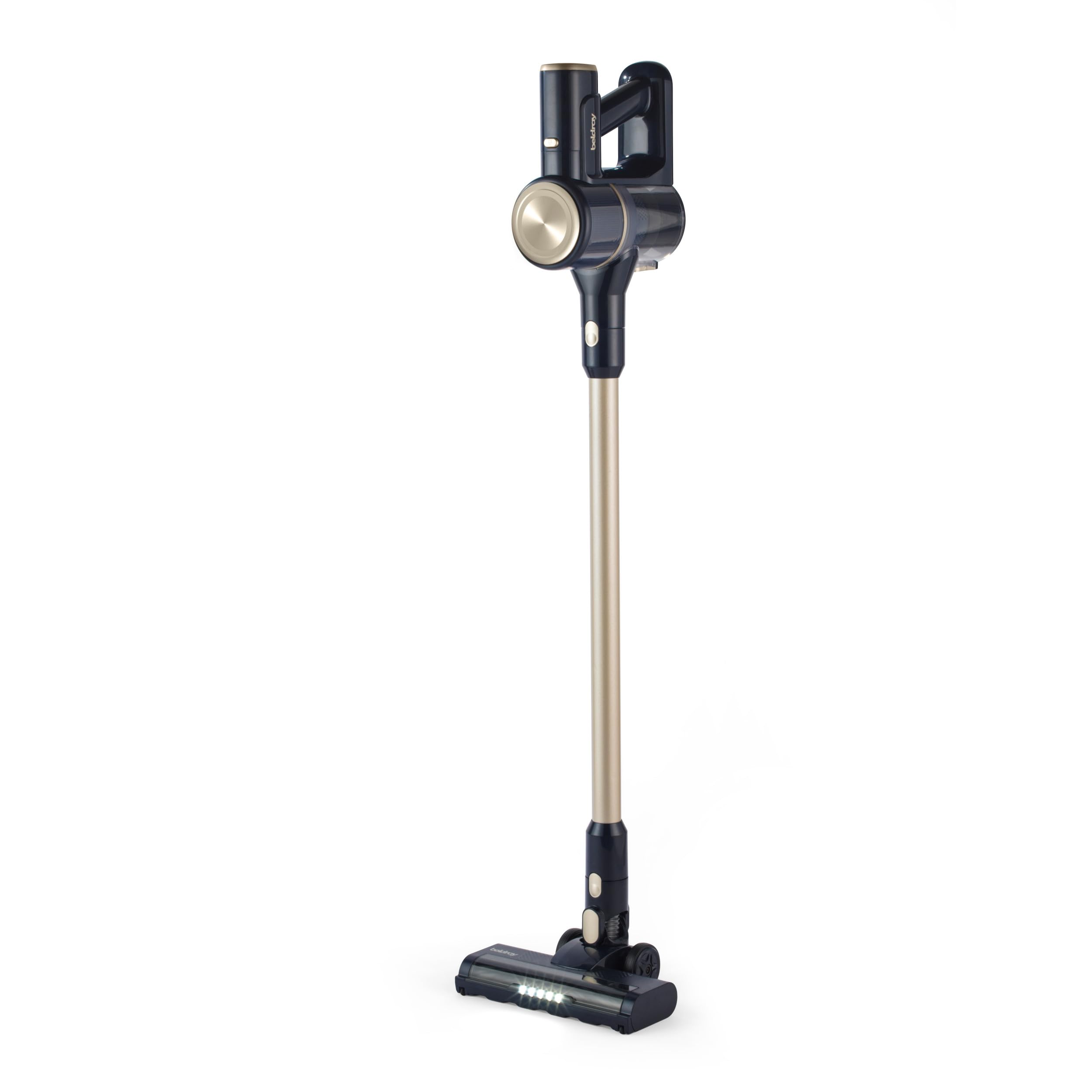 Beldray AiroEase Lightweight Cordless Vacuum Cleaner - Powerful 22.2V Rechargeable Battery, 35 Min Runtime, Stick Vacuum with Motorised LED Floor Head, 2 Speeds, 500ml Easy-Empty, Converts to Handheld