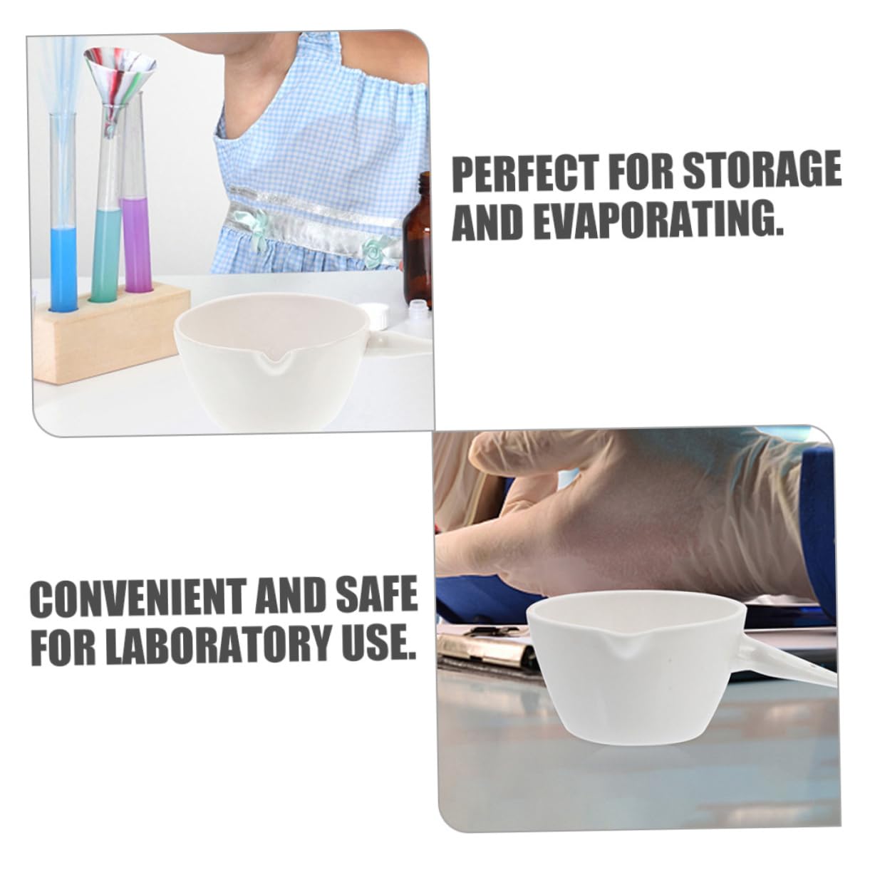 NAMOARLY Laboratory Evaporating Basins Water Laboratory Evaporating Basin Tool Ceramics Water Ladle