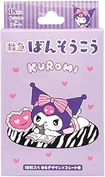 Amazon 絆創膏 キャラクター 18枚入り サンリオ クロミ リラックス かわいい 女の子 男の子 怪我 キズ キャラクター グッズ 救急用品 森本産業 Morimotosangyo 絆創膏