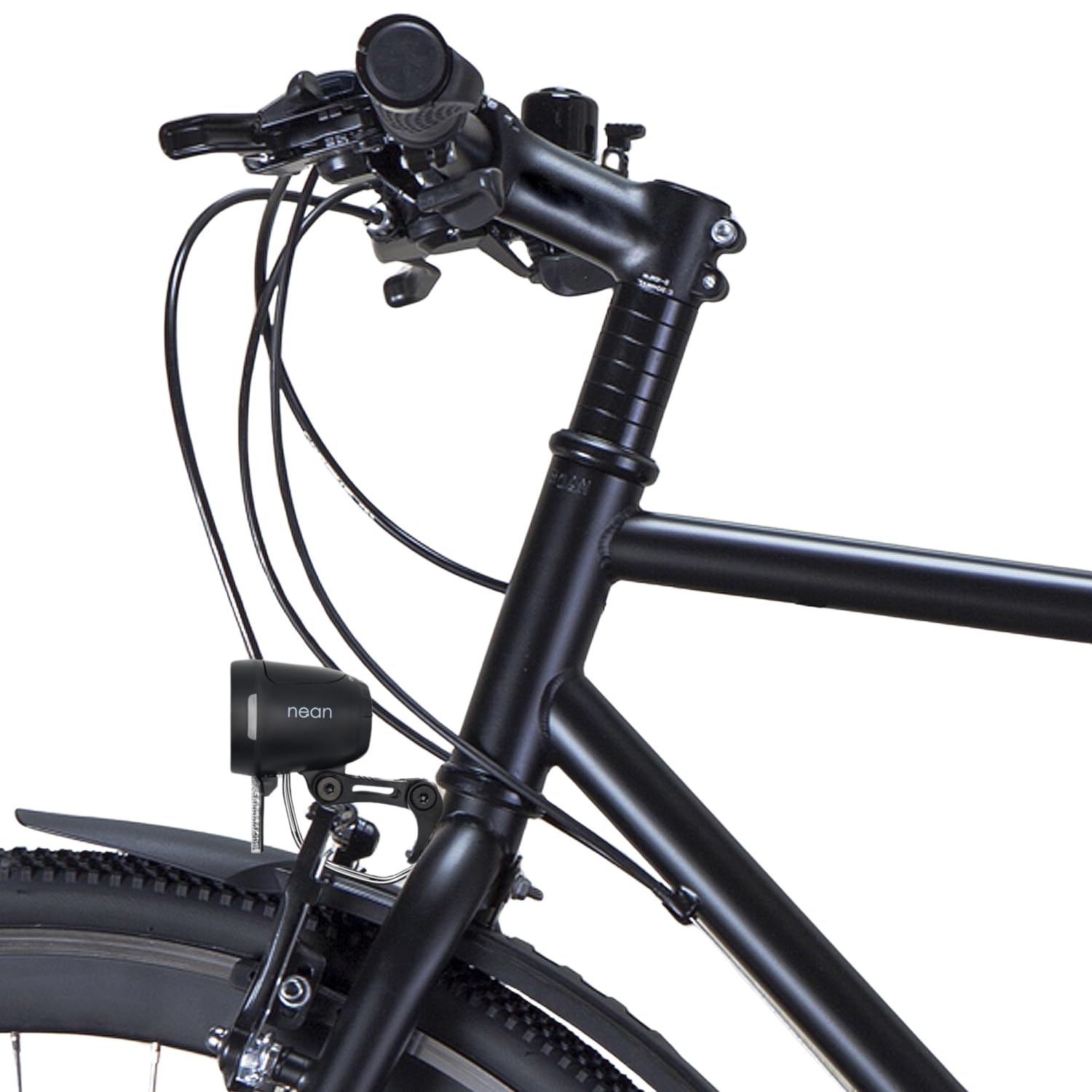 nean Rowerowy rower elektryczny lampa przednia 90 LUX z reflektorem i dopuszczeniem do ruchu drogowego