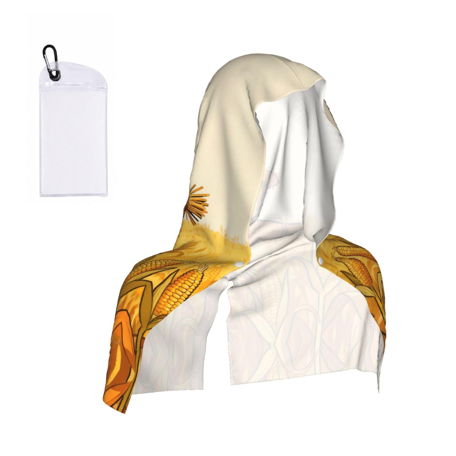 CNTDBU Scarecrow Crow Cooling Towel Hooded-Instant Chill Neck Cover for Sports, UV Cooling Rag for Running Gym