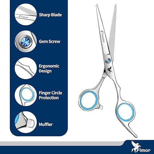 Miniatura 2 de Hair Cutting Scissors, hair cutting scissors professional Barber Scissors 6.5 inch Right-Hand Razor Edge Salon Hair Cutting Shears Made of Japanese