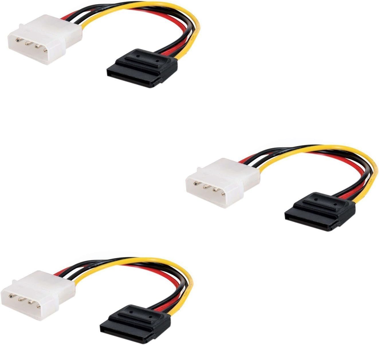 Storite 2 Pack 45cm Straight SATA III Data Cable Compatible for SATA