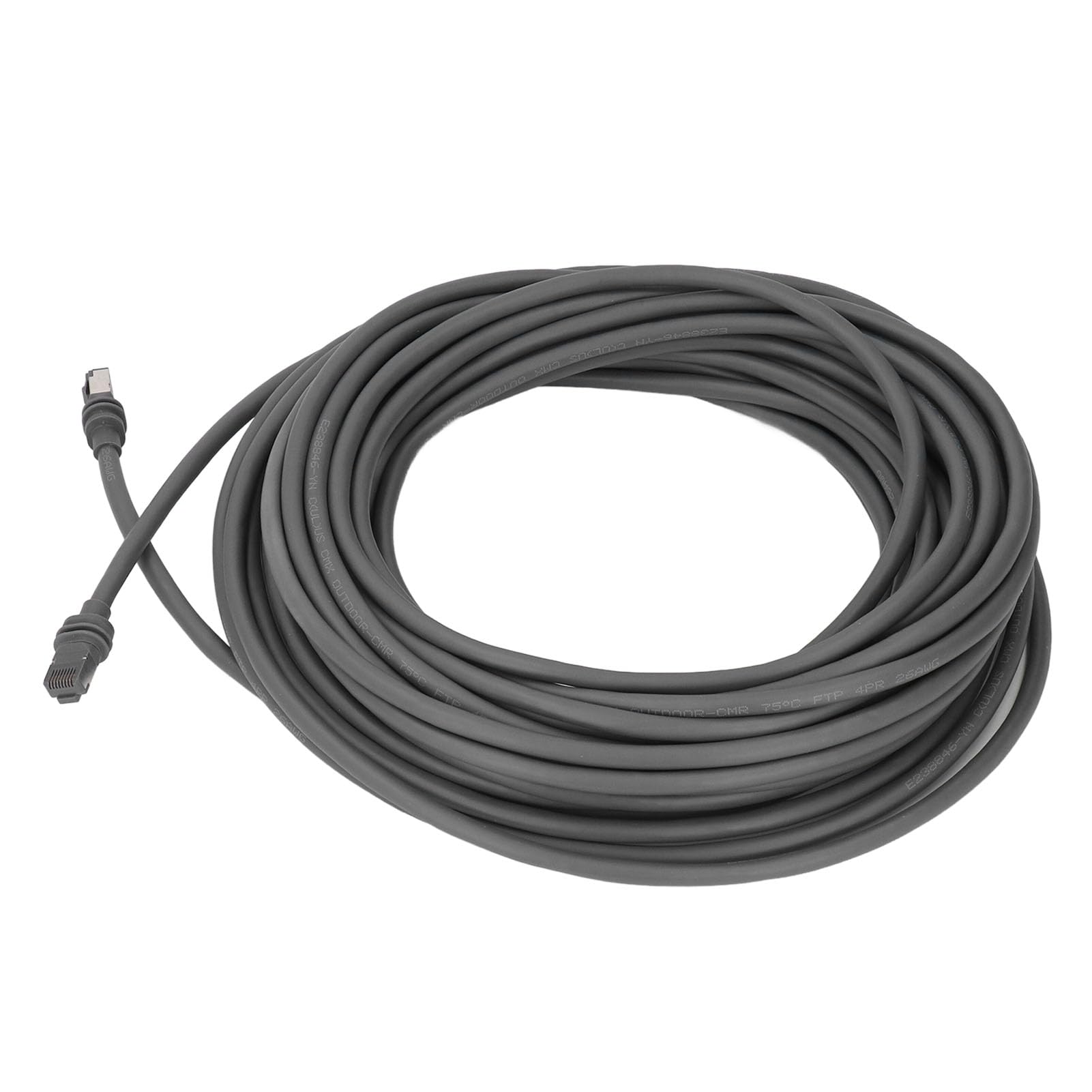 Cavo Satellitare Impermeabile da 30 Piedi con Connettori RJ45 Avanzati per Trasferimento Dati Ad Alta velocità Ideale per Satellite Rettangolare V3, PVC Flessibile, 1 unità