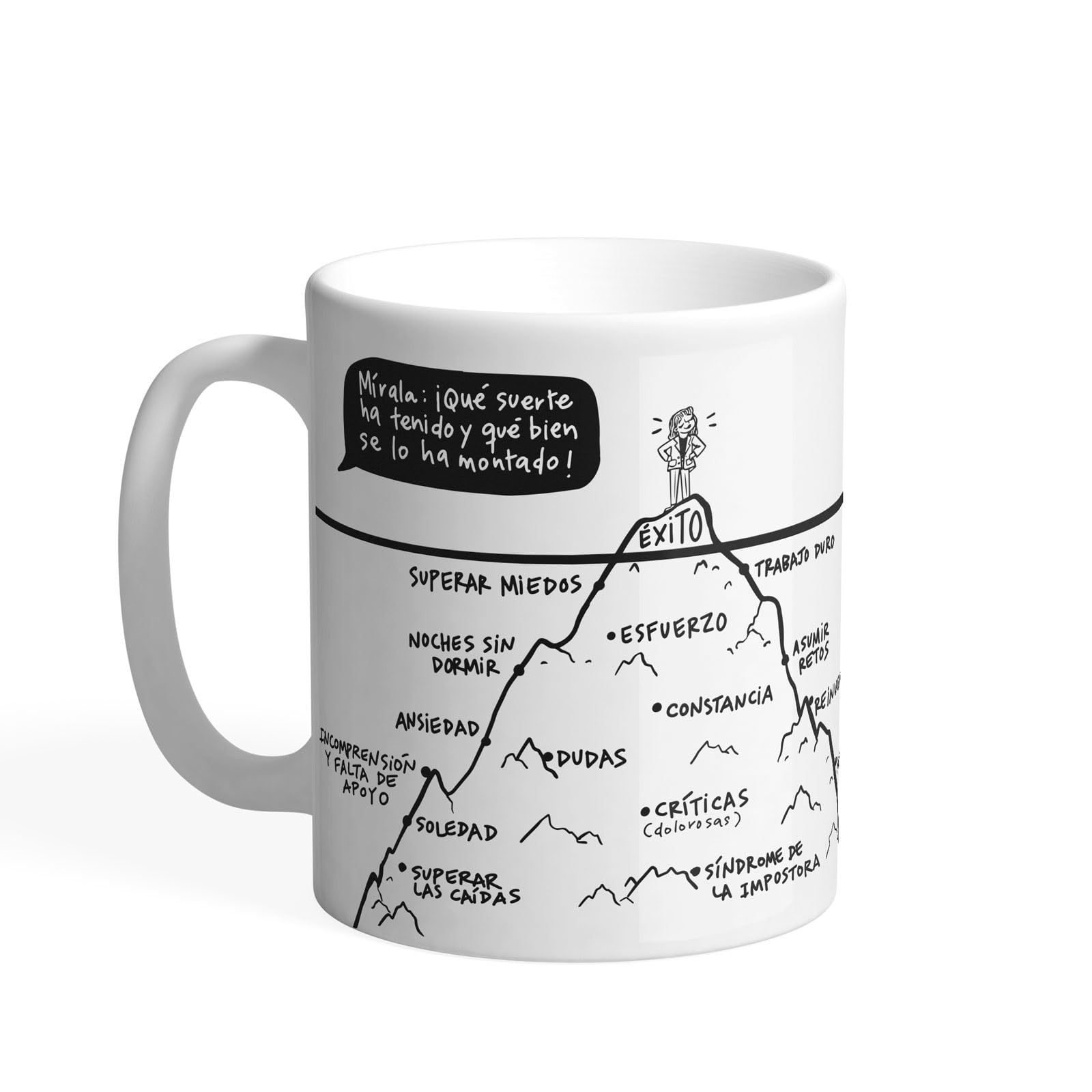 Pedrita Parker Taza Taza café para desayuno, De Cerámica 330 ml │ Tazas originales para regalar │ Apta para Lavavajillas y Microondas [Tener éxito]
