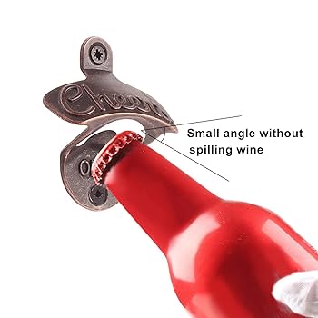 栓抜き Amazon | TOOPONE 壁掛け式赤真鍮栓抜き 鋳鉄製 ヴィンテージ