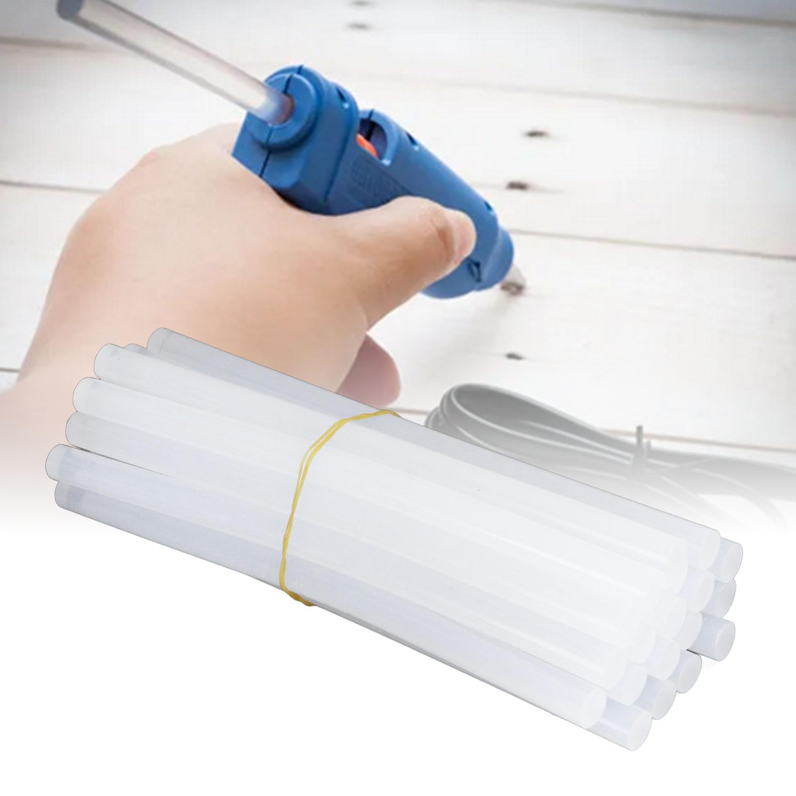 Hot Melt Glue Stick Set Universal Hot Glue Stick for Crafts 20PCS Clear Stick for DIY Jewelry Making